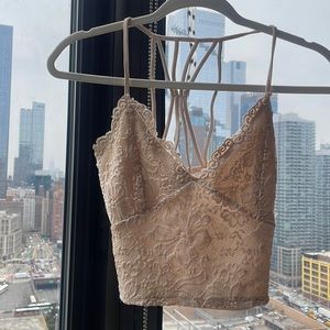 Light pink boutique lace shirt